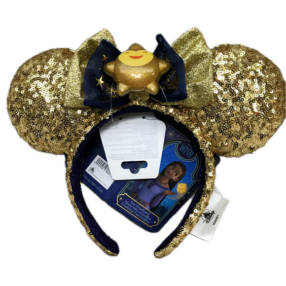 NWT Disney Parks 2023 Wish Star Sequined Minnie Mouse Ears Headband for Adults - Picture 1 of 10